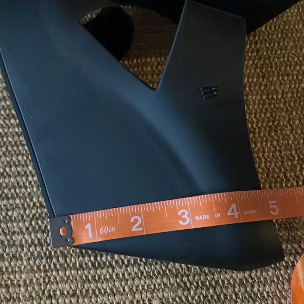 Melissa Black Double-Strap Wedge Sandals - Picture 6 of 11